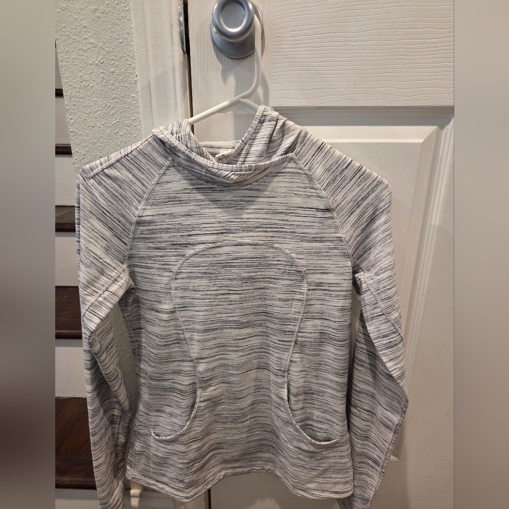 Lululemon On Repeat Rulu Hoodie Space Dye Camo White Multi / Silver Spoon Size 6